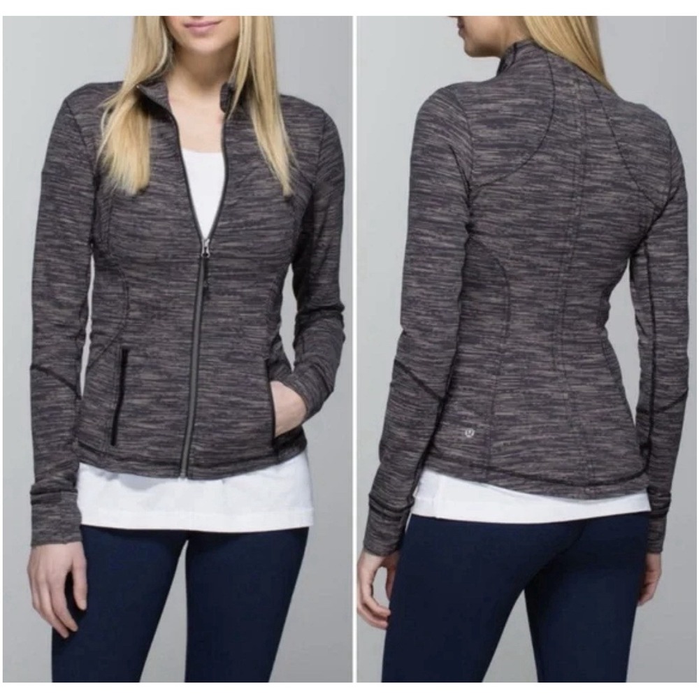 Lululemon Forme Full Zip Luon Jacket Women's‎ Size 8 Wee Space Dye